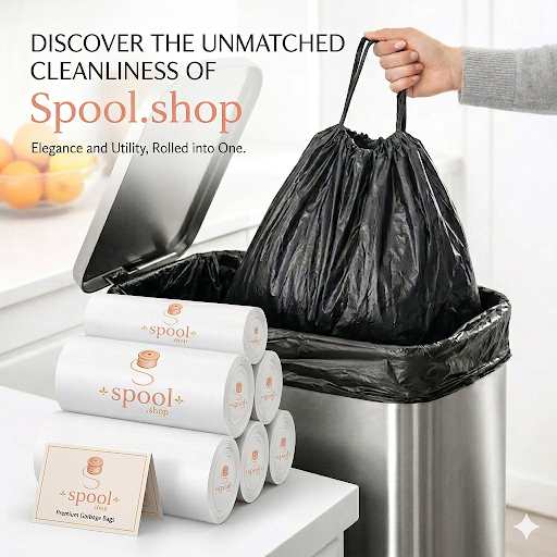 Garbage Bags 19x21" | 180 Bags (6 Rolls) | Black | Medium Size