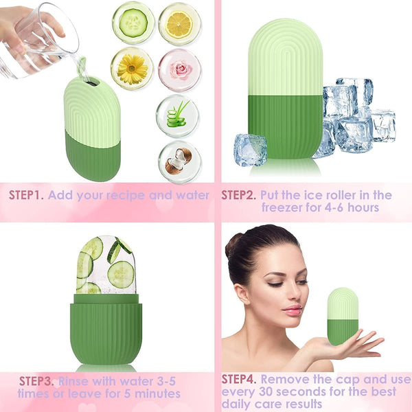 3 In 1 Ice Roller Combo | Face Glow Therapy